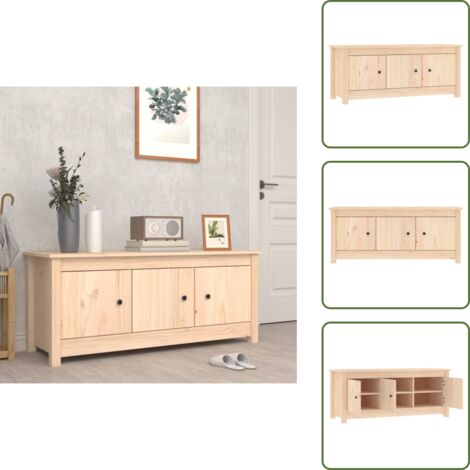 Scarpiera per casa - vidaXL Scarpiera 110x38x45,5 cm in Legno Massello di Pino - Scarpiera con scomparti
