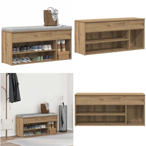 Scarpiera Rovere Artigianale 102x30,5x45 cm Legno Multistrato - Scarpiera multistrato - Scarpiera rovere artigianale