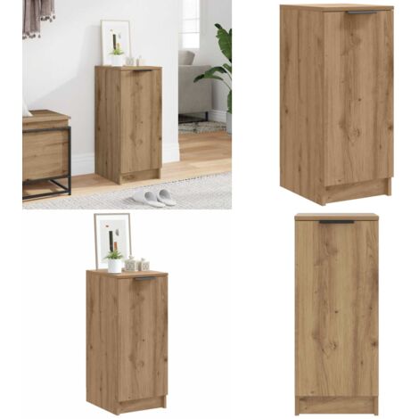 Scarpiera Rovere Artigianale 29,5x35x70 cm in Truciolato - Scarpiera con anta - Scarpiera per casa