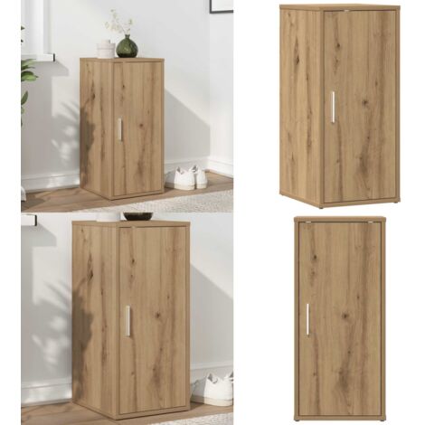 Scarpiera Rovere Artigianale 32x35x70 cm in Legno Multistrato - Scarpiera con anta - Scarpiera multistrato