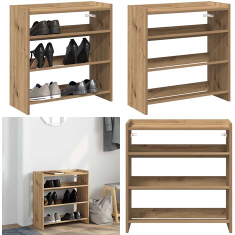 Scarpiera Rovere Artigianale 60x25x62 cm in Legno Multistrato - Scarpiera in truciolato - Scarpiera per ingresso