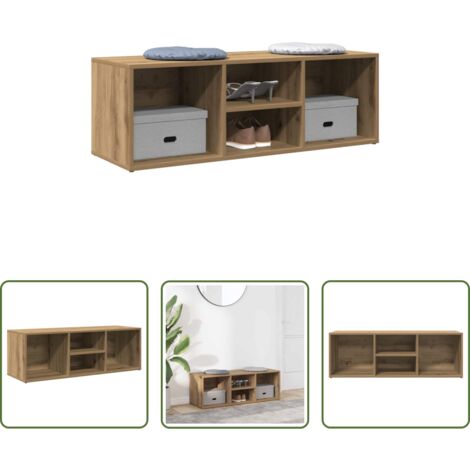 Scarpiera rovere - Scarpiera Rovere Artigianale 105x35x35 cm in Legno Multistrato