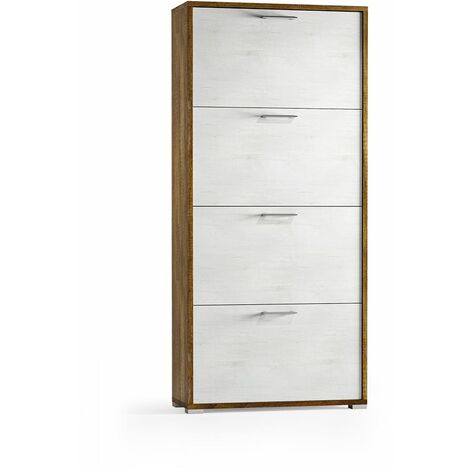 SCARPIERA SLIM 5 ANTE h180*63*24cm DOPPIA PROF SALVASPAZIO MODERNA ROVERE  SBIANC EUR 159,00 - PicClick IT