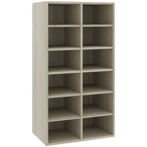 Scarpiera Rovere Sonoma 54x34x100,5 cm in Legno Multistrato vidaXL