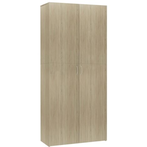 Scarpiera Rovere Sonoma 80x35,5x180 cm in Legno Multistrato vidaXL