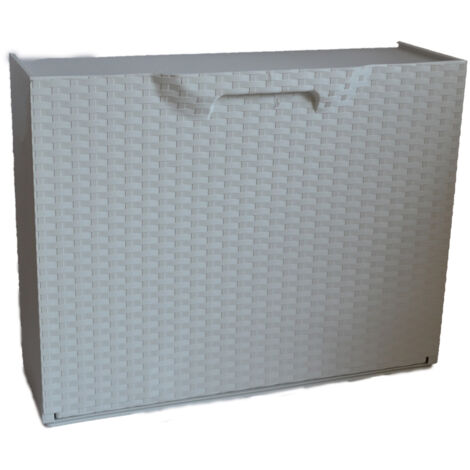 Scarpiera Salvaspazio Componibile Modulare Portatutto Bianca Rattan Artplast