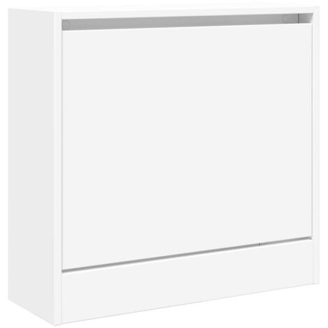 Scarpiera scarpiera mobile contenitore ingresso corridoio soggiorno 60 x 21 x 57 cm legno ingegnerizzato bianco 020021478