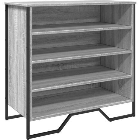 Scarpiera scarpiera mobile portaoggetti ingresso corridoio soggiorno Sonoma 80 x 38 x 78 cm derivati del legno Sonoma grigio 020022101