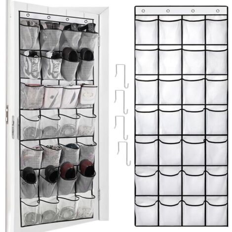 Scarpiera sospesa, organizer per scarpe, 28 tasche, contenitore per scarpe da appendere, organizer multifunzionale per scarpe da appendere