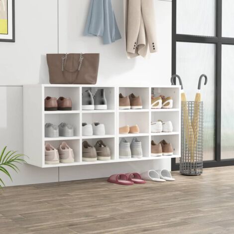 Scarpiere 2 pz Bianche 52,5x30x50 cm vidaXL 830668