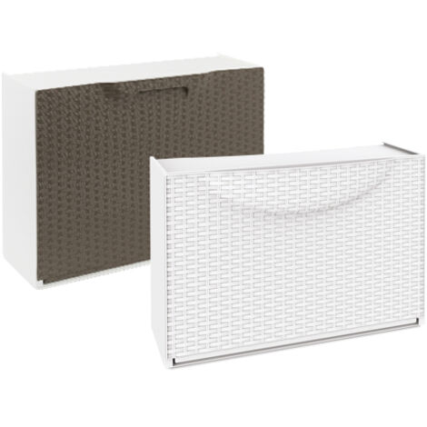 Scarpiera In Plastica Unika - Modulo Componibile Tortora/Bianco 51x17x40 Cm - Foto 11