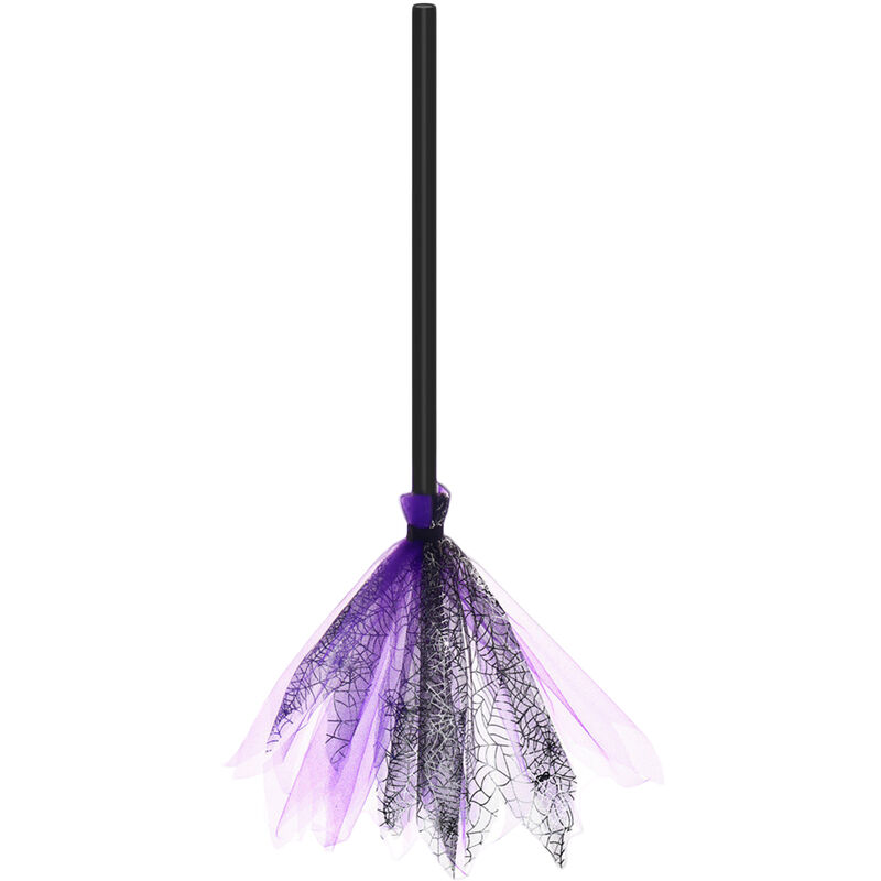 

Scary Halloween Witch Broom Creepy Plastic Witch Broom Cosplay Brujas Broomstick Props para Halloween Cosplay Favors Party Bar Decoracion de la casa