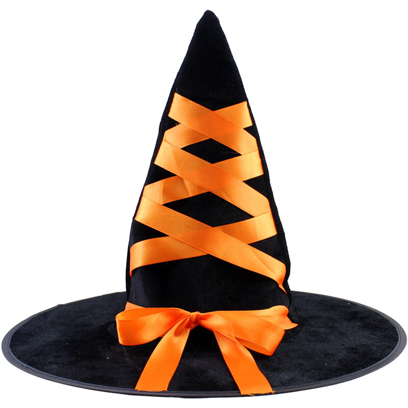 

Scary Halloween Witch Hats Creepy Ribbon Witch Hats Cosplay Brujas Sombreros Accesorios para disfraces de Halloween Favores Fiesta Bar Decoracion de