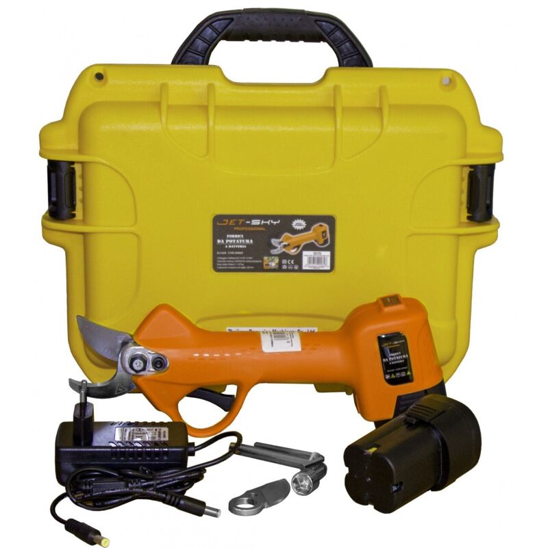 Se'cateur Jet-Sky DJ-028 avec batterie lithium 16.8V 4Ah coupe max 32mm en mallette avec deux batteries et chargeur