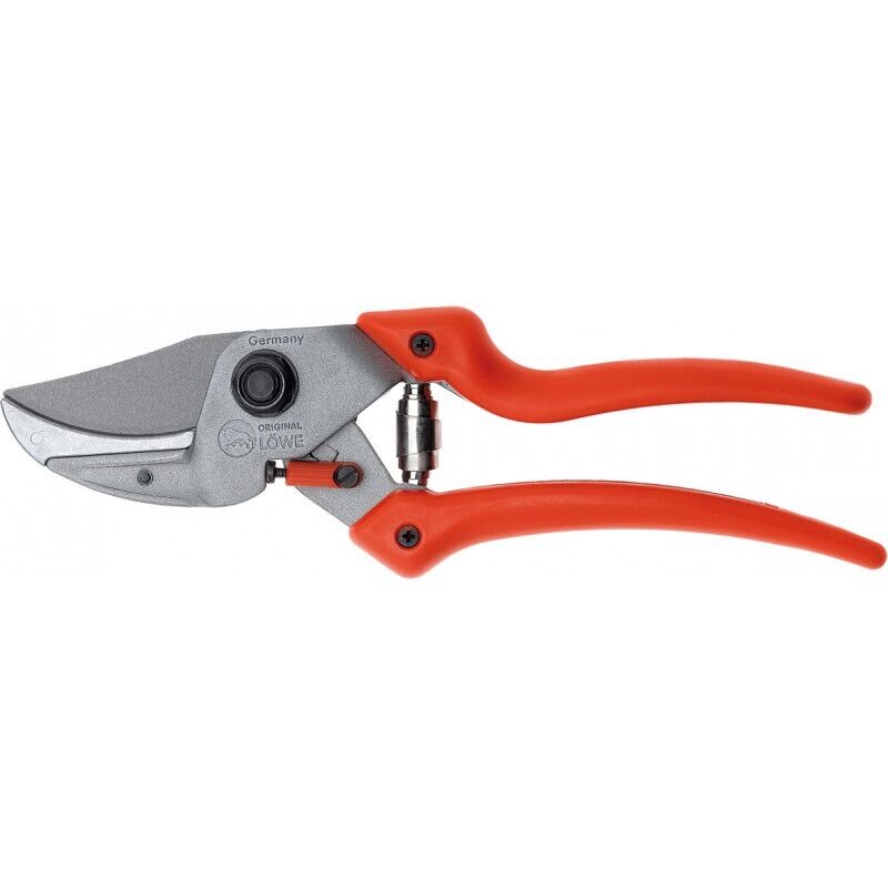 LÖWE Amboss-Gartenschere 8.107 mit Ku-Griffen, Gesamtlänge 210 mm, Schneidleistung 24mm,