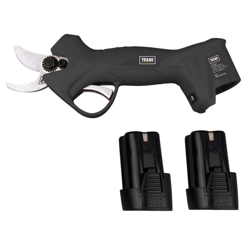Sécateur sans fil pack 2 batteries outils Texas GS1680Li