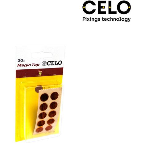 Scatola 10 blister 20 pezzi tappo adesivo din / ref mtap rovere CELO