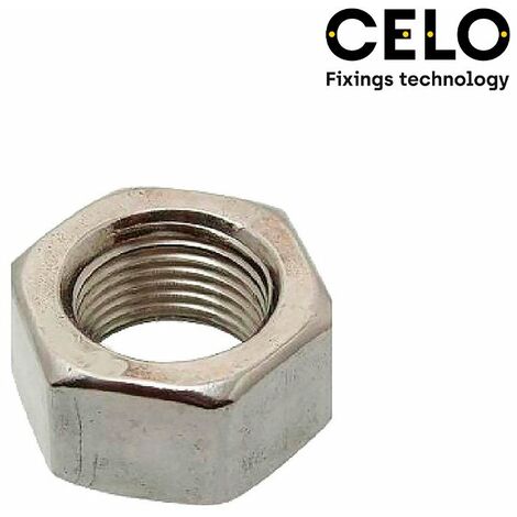 Scatola 100 pz. dado esagonale din/ref 934 12 zincato cello