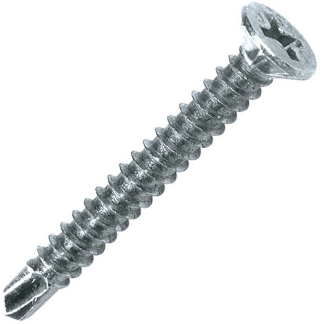 Scatola 1000 SCELL-IT viti autoperforanti a testa svasata bianca - PH2 - 3,9 x 32 mm - PVCFW39032