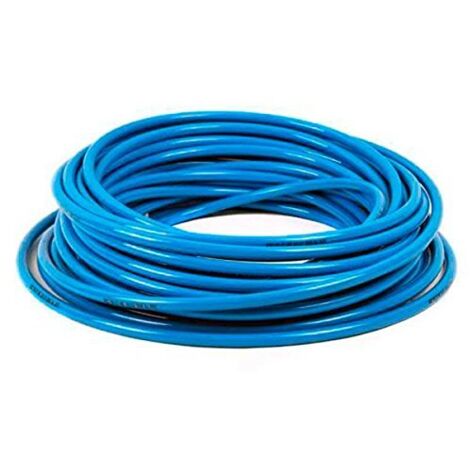 Scatola 25Mt Tubo Poliuretano Azzurro 6X8