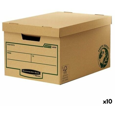 Scatola Archivio Fellowes 10 Unità (27,1 x 33,5 x 47 cm)