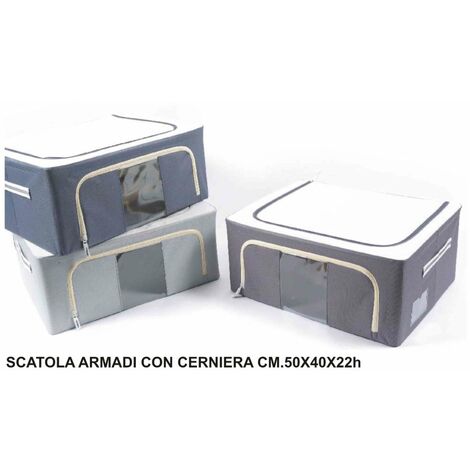 Bigso Box of Sweden Scatola organizer piccola con maniglia – Scatola per  armadio in poliestere e cartone
