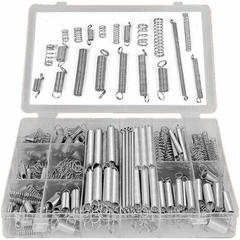 Scatola assortimento molle di tensione e compressione - 200 pezzi