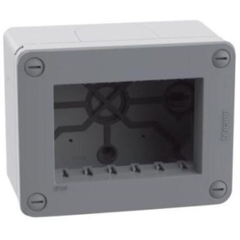Scatola bticino matixgo 3 moduli ip40 grigio - 28403g