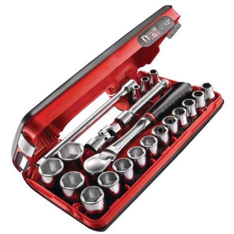 Scatola compatta da 1/2'' con bussole a 6 punte FACOM SL.DBOX1PB