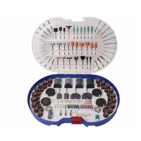 Scatola con 276 accessori universali per utensili rotanti per lucidare, forare, smerigliare, intagliare e tagliare facilmente.