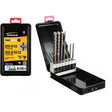 Scatola con 7 punte per cemento ROCKFASTER - 1002A