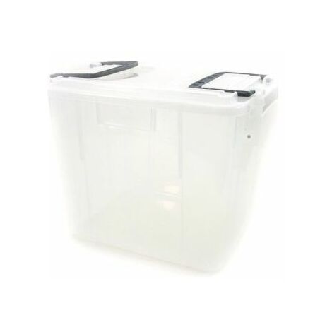 Cassa chiusa sovrapponibile con coperchio - Food Box - Trasparente - Mobil Plastic