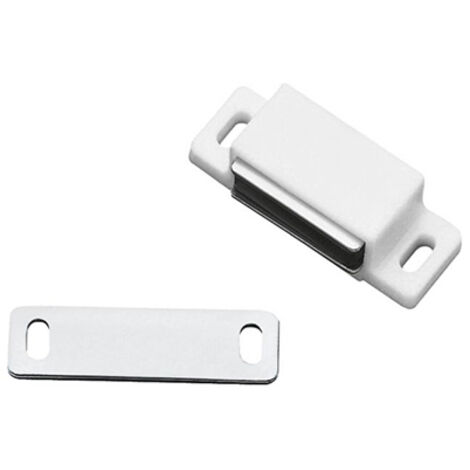 Scatola da 100 magneti perforati bianchi 43x15mm 10901 micel