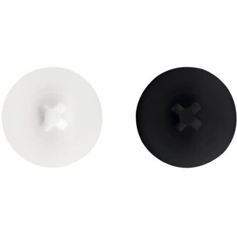 Scatola da 1000 viti autofilettanti - filettate per lamiera e PVC - Viti per serramenti in PVC con cappuccio bianco e nero per viti PVC-71 4,8 Bianco