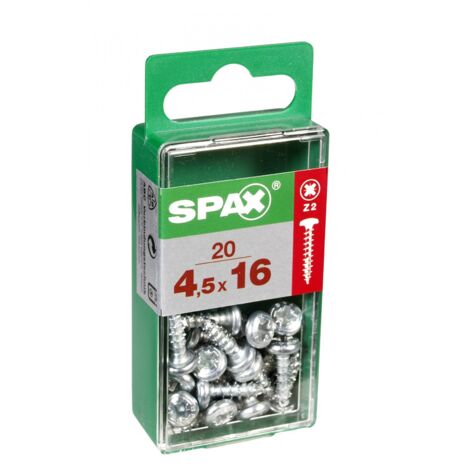 Scatola da 20 unità di vite per legno Spax con testa tonda Wirox 4,5x16mm Spax