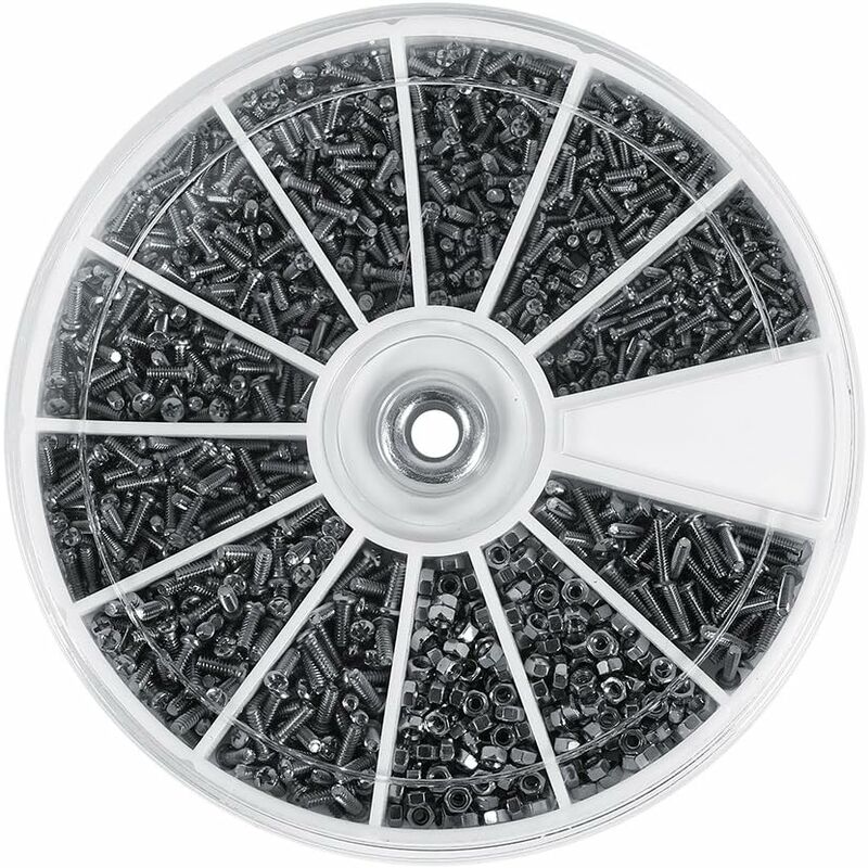 Scatola da 600 pezzi Assortiti Bulloni a Testa