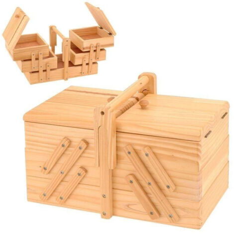 Scatola da cucito Excellent Houseware 784610430 30 x 17,5 x 19 cm