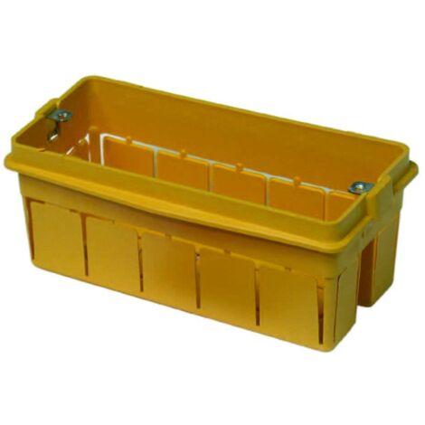 Scatola da incasso con inserti in metallo senza coperchio - Specifiche: 3 posti tipo 503mm 97x61x51 (1703.XL) - 12 pz
