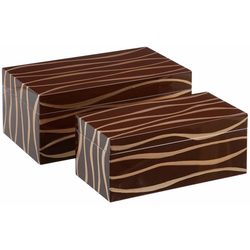 Scatola Decorativa 35 x 20 x 15 cm Zebra DMF (2