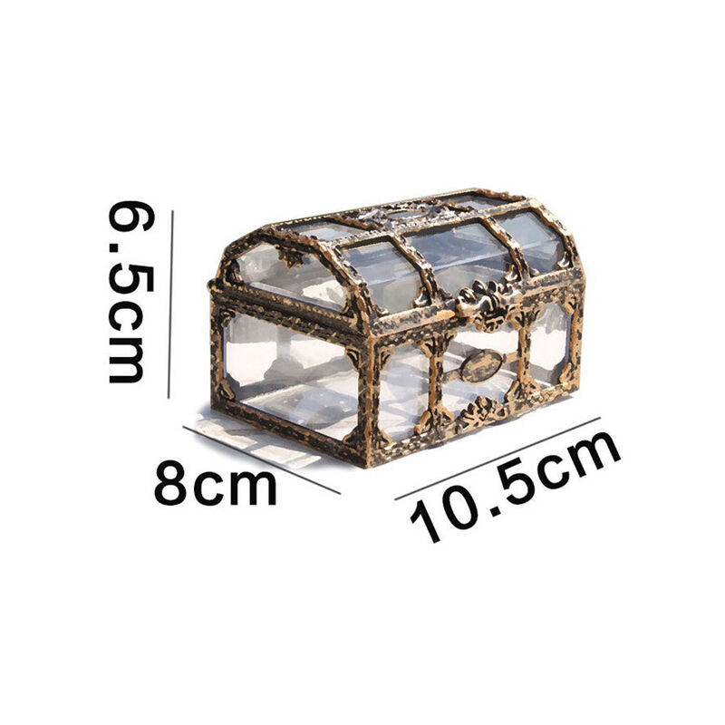 Scatola del tesoro pirata trasparente in plastica