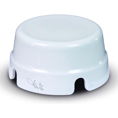 Scatola Derivazione In Ceramica Diametro 100 mm Bianco Vintage Fanton 84034