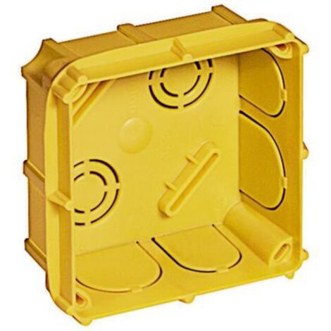Scatola Derivazione incasso 87x87x44 mm, Completa di coperchio e viti, in resina antiurto