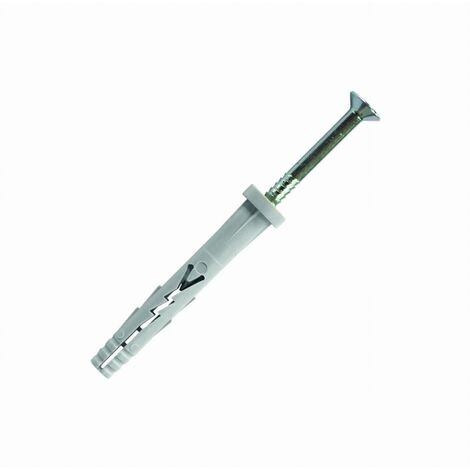 Scatola di 100 tasselli SCELL-IT in nylon - Testa piatta - Ø 8 mm x 45 mm - YZP8045