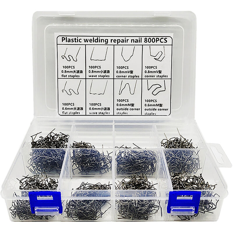 Scatola di 800PCS (8 tipi di chiodi100) chiodi di