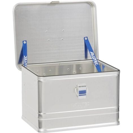 Cassetta Metallica Serrature Scatola Alluminio Alubox 18 Litri Nera - Cassetta Metallica Con Serrature Chiusura Leva Sicura - Foto 2