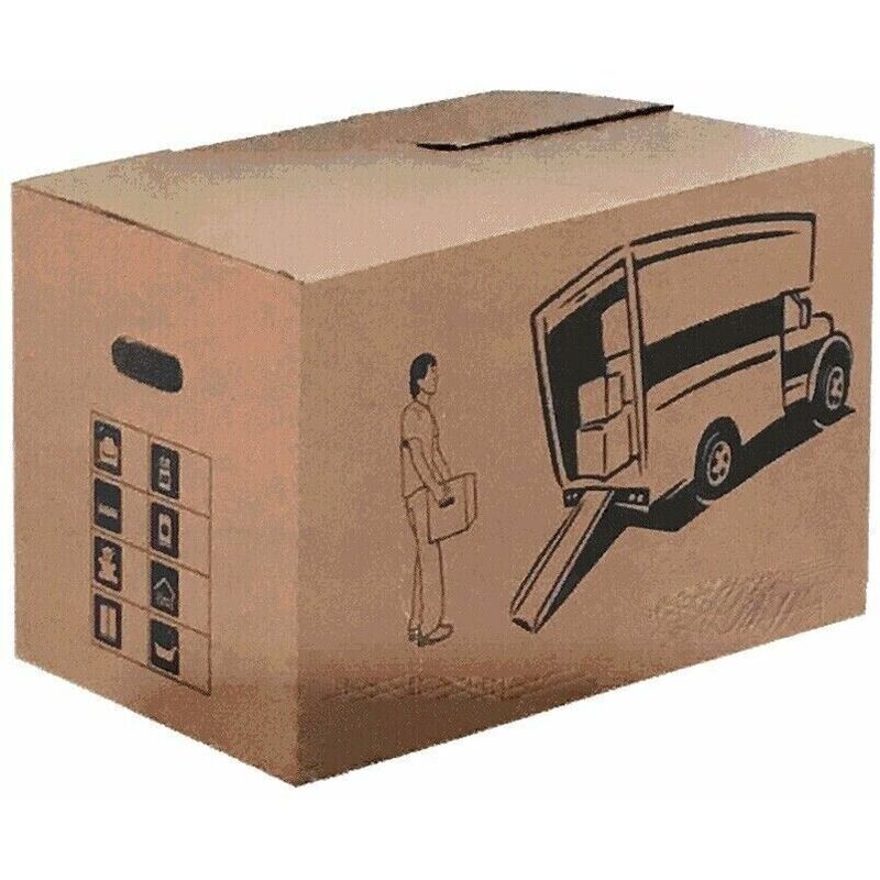 Image of Capaldo - Scatola di Cartone per imballaggio trasloco spedizioni 10pz – misura m -cm 35x30x20h