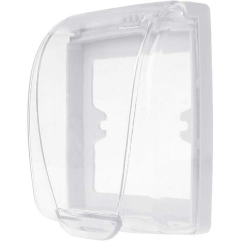 Scatola di copertura impermeabile per interruttore a parete, trasparente, per bagno, in plastica, per uso interno