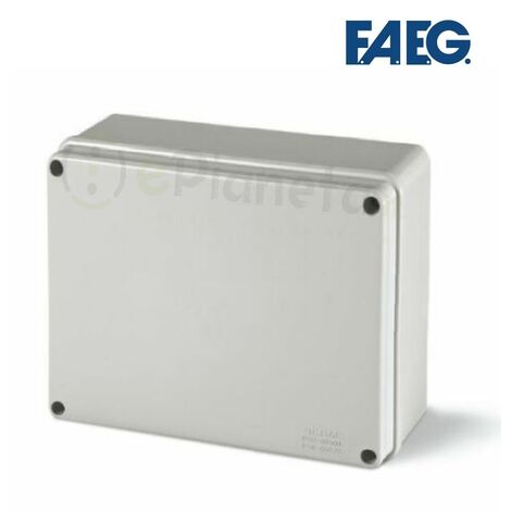 Scatola di derivazione 240x190x90 rettangolare da esterno tenuta stagna grigio impermeabile con pareti lisce