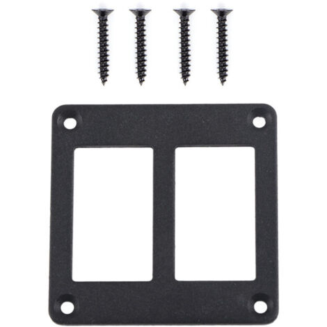 Scatola di derivazione con interruttore a bilanciere a 2 vie, staffa di montaggio, realizzata in alluminio resistente, ideale per barche, camper, SUV, veicoli marittimi, auto, rimorchi e camion.