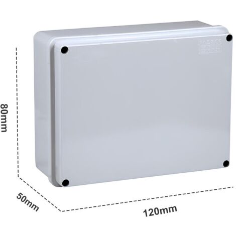 Scatola Di Derivazione Con Pareti Lisce Stagna IP56 120X80X50mm Coperchio Con Viti